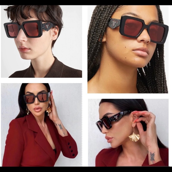 PRADA COLORFUL COLLECTION WITH THE ICONIC PRADA TRIANGLE LOGO 2022 SUNGLASSES - Picture 11 of 16